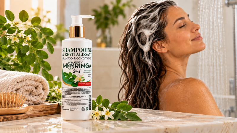 How to Use Moringa Shampoo & Conditioner | Hair Care Guide