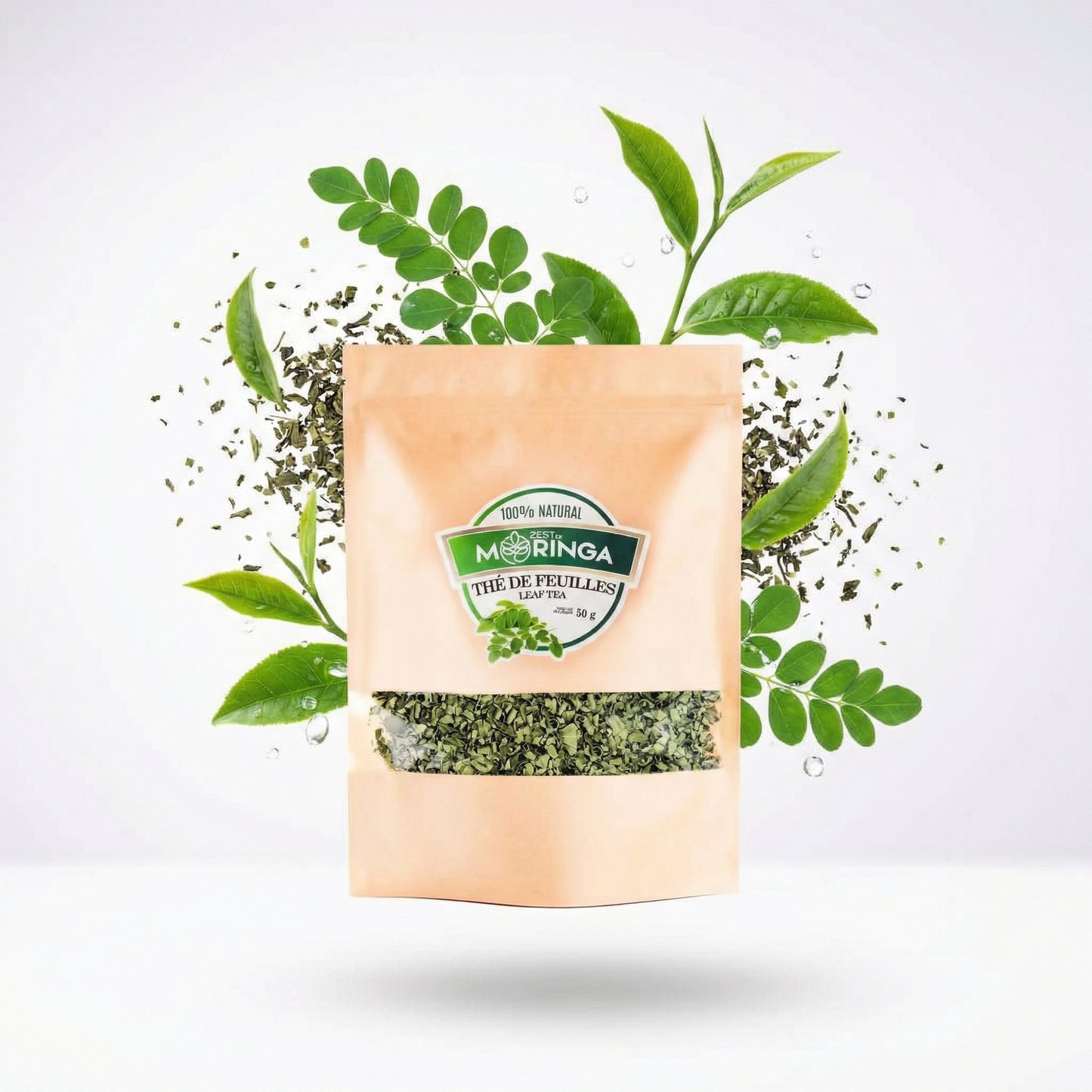 Natural Moringa Leaf Detox Tea (50g) - 100% Green Tea Cleanse