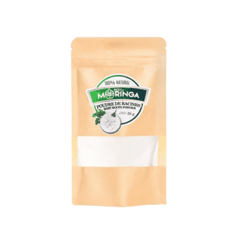 Polvo de raíz de moringa orgánica: 100 % puro, de origen vegetal