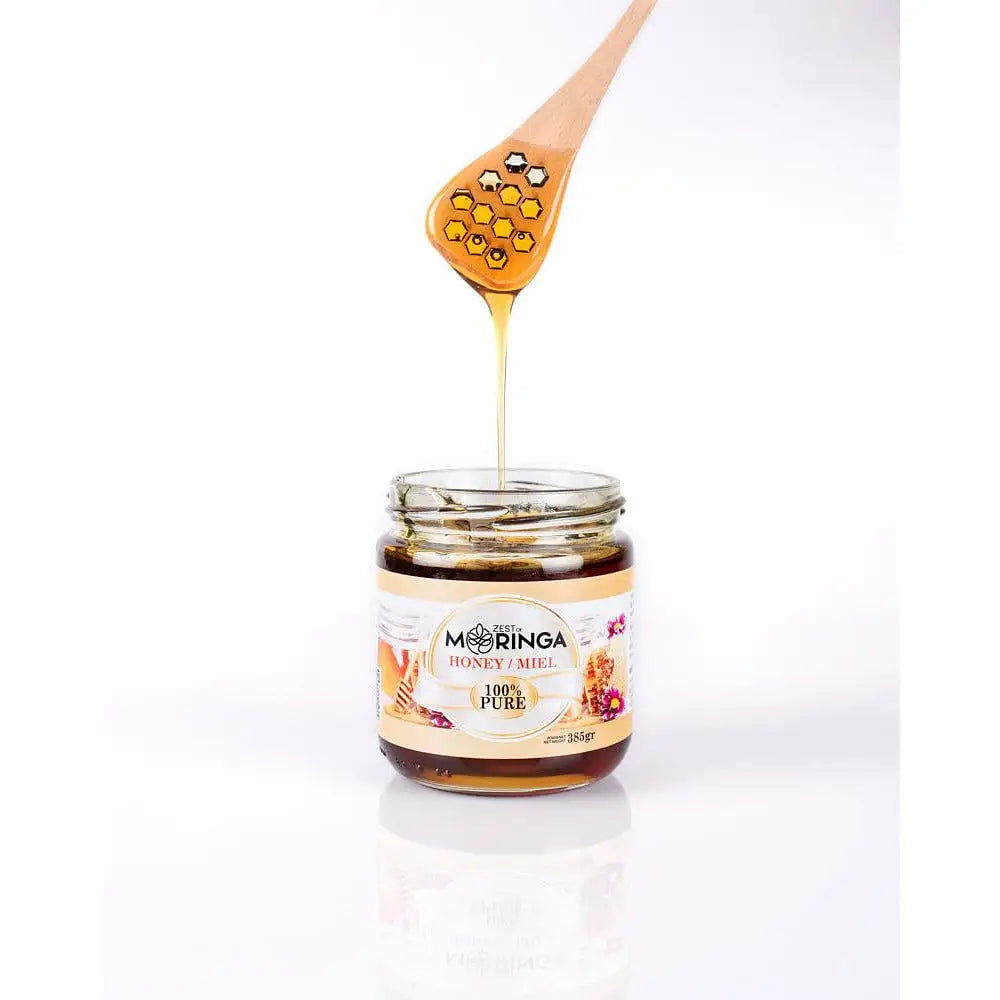 Pure Raw Honey, Natural Royal Jelly, Unfiltered Honey from Moringa Flower Nectar - Zest Of Moringa