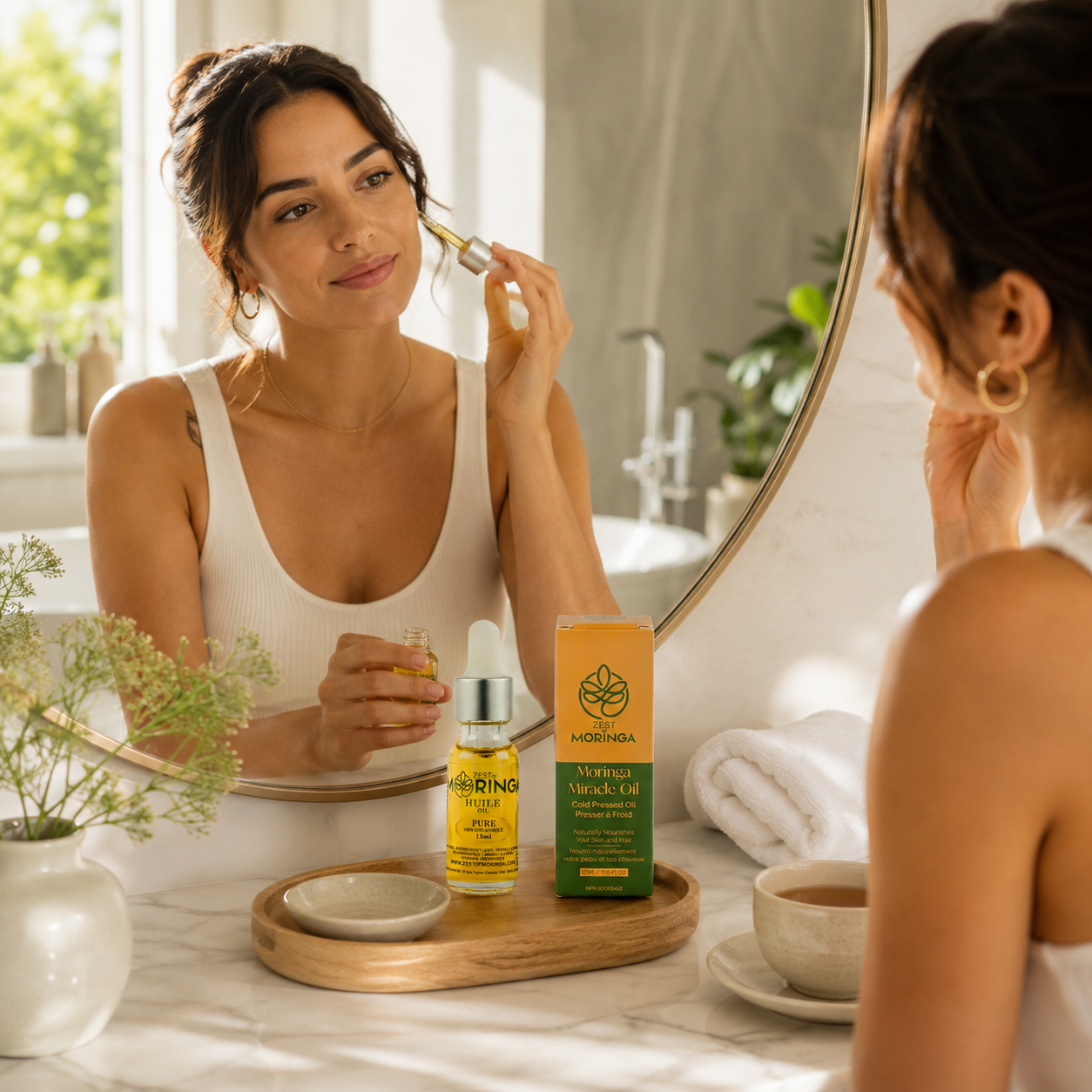 Soins du visage naturels au Moringa : Une routine quotidienne simple