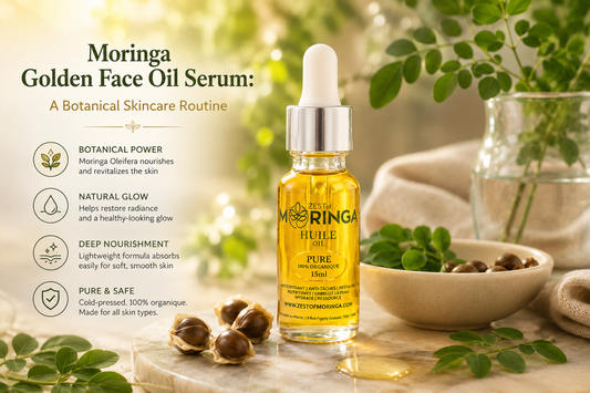 Moringa Golden Face Oil Serum: A Botanical Skincare Routine