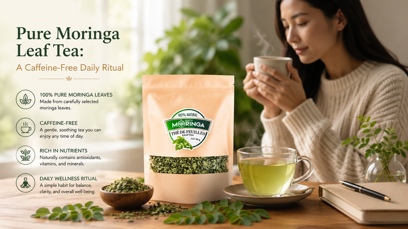 Pure Moringa Leaf Tea: A Caffeine-Free Daily Ritual