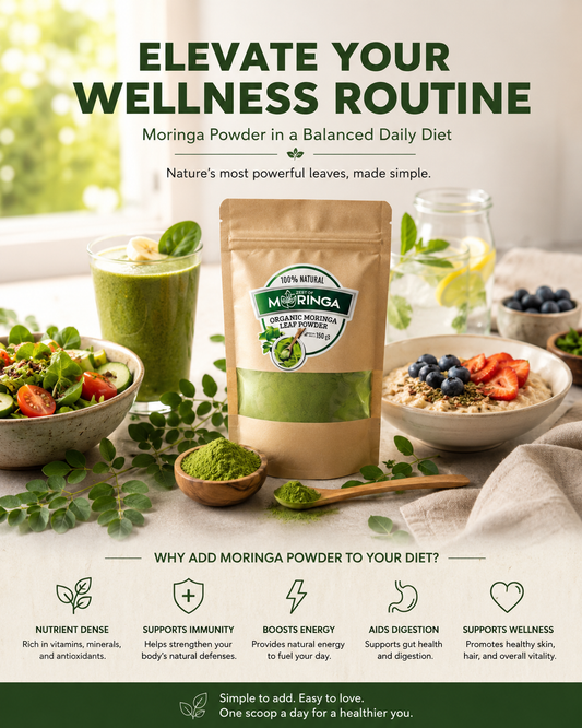 Moringa Powder in a Balanced Daily Diet