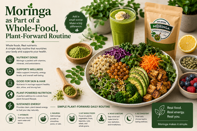 Moringa as Part of a Whole-Food, Plant-Forward Routine
