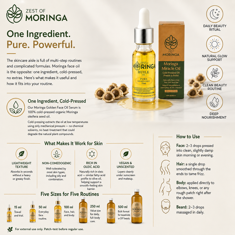 Organic Moringa Oil for Skin: A Single-Ingredient Hero