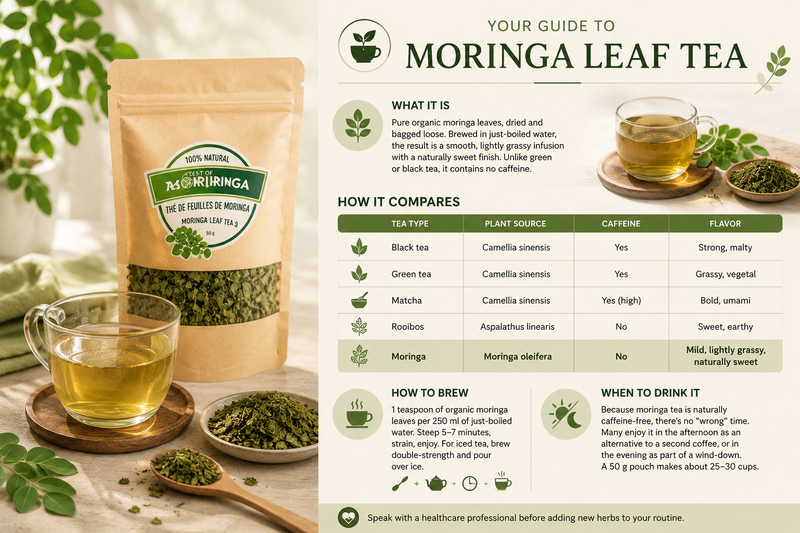 Moringa Tea: A Caffeine-Free Herbal Infusion