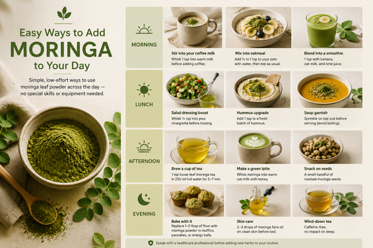 Easy Ways to Add Moringa to Your Day