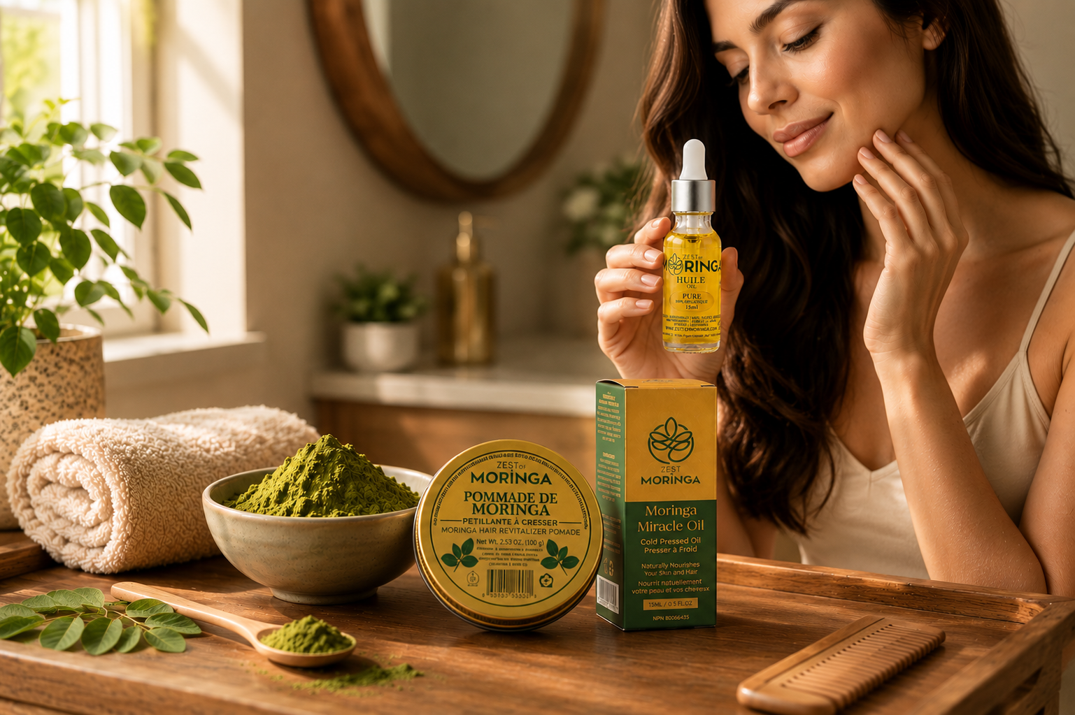Ajouter le moringa à votre routine beauté et coiffure