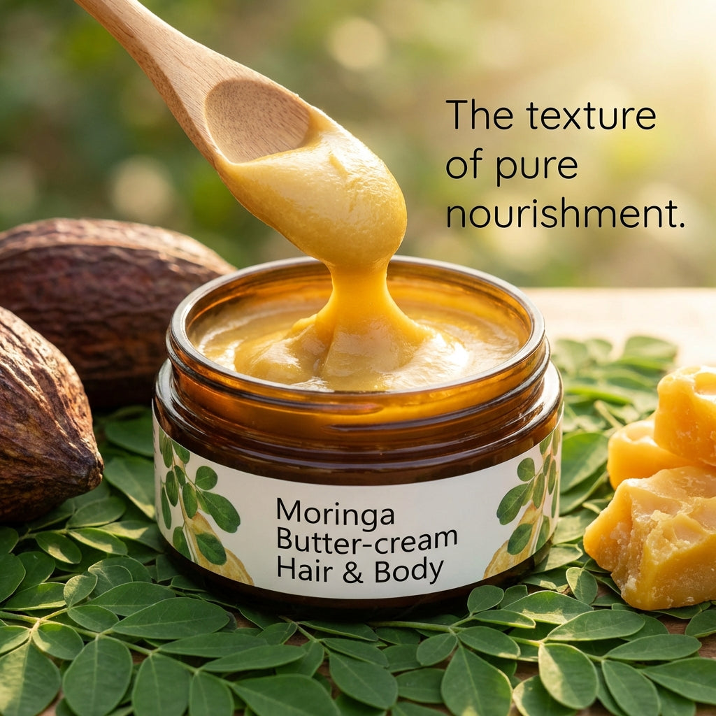 Moringa Butter-Cream: Deep Nourishment for Hair & Skin Naturally