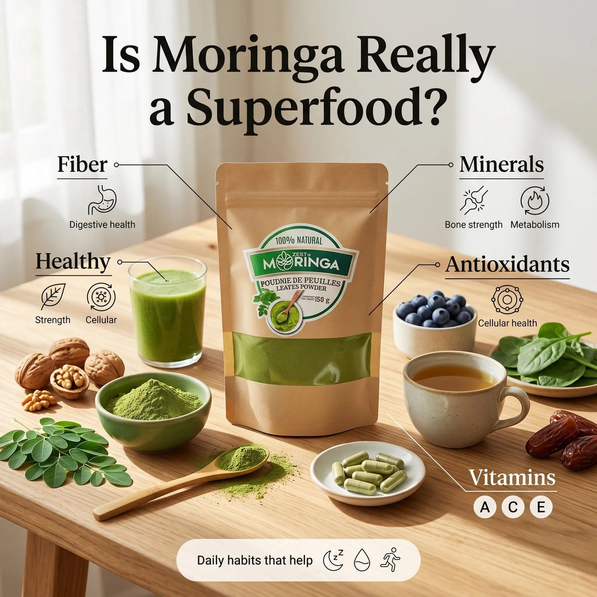 Au-delà du battage médiatique des superaliments : Comprendre le Moringa Oleifera