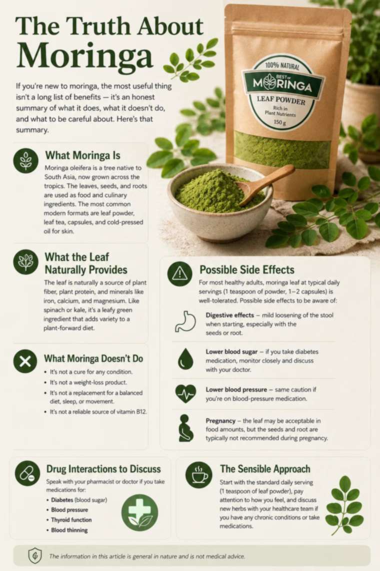 Moringa: Benefits, Side Effects, and Things to Watch For