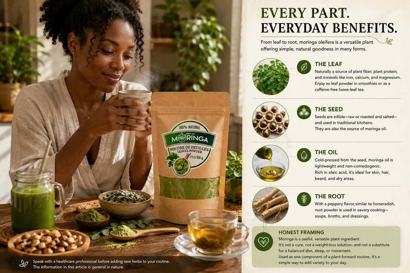 Moringa Benefits: A Practical Look at the Leaf, Seed, and Oil