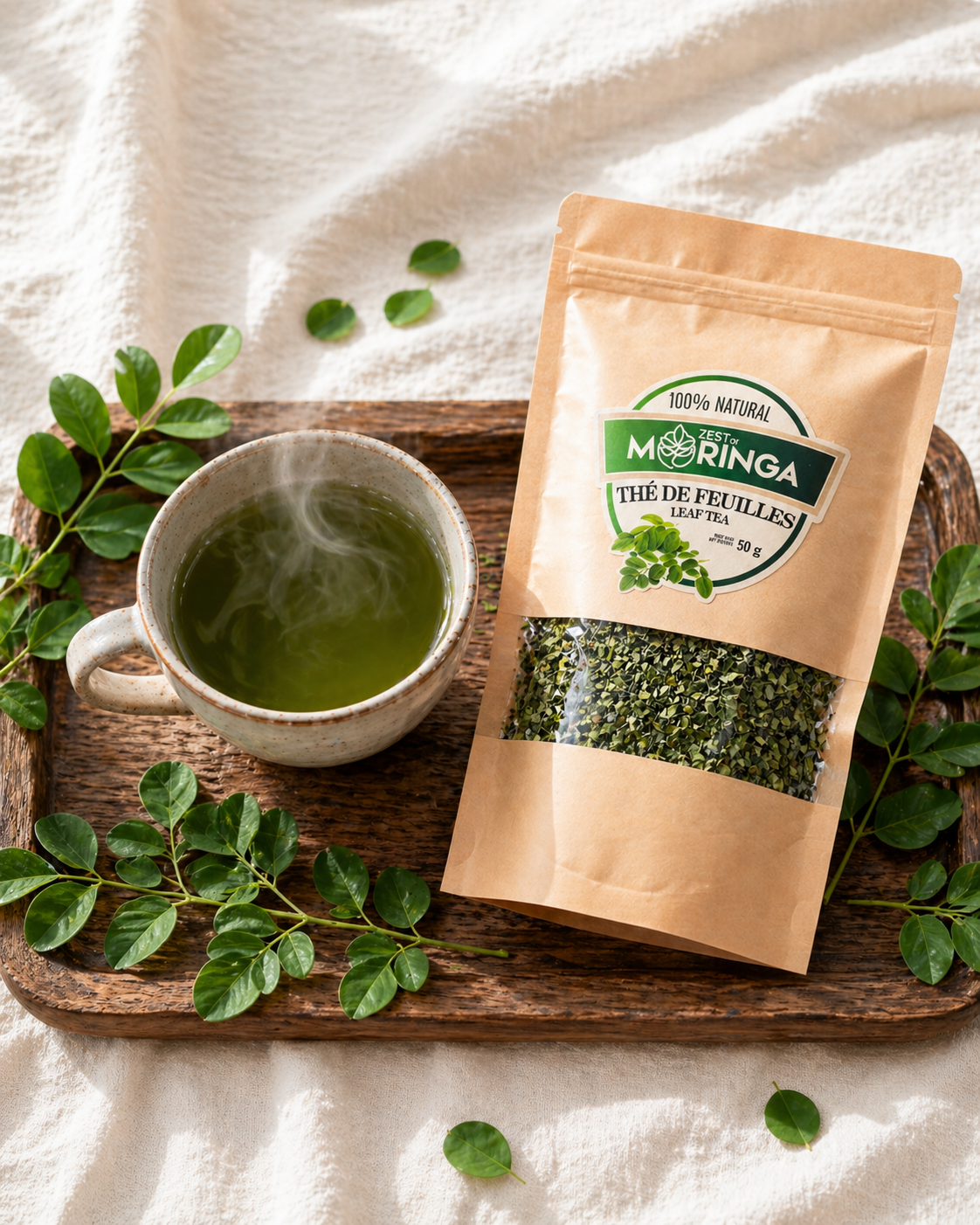 Moringa leaf tea collection — caffeine-free herbal infusion — Zest of Moringa Canada