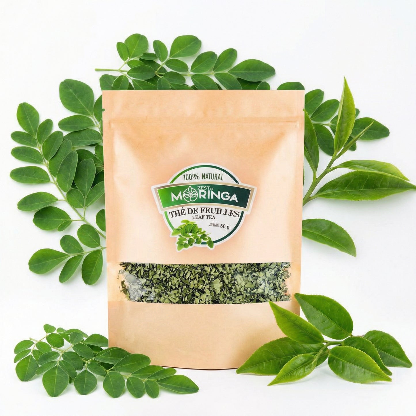 Natural Moringa Leaf Detox Tea (50g) - 100% Green Tea Cleanse