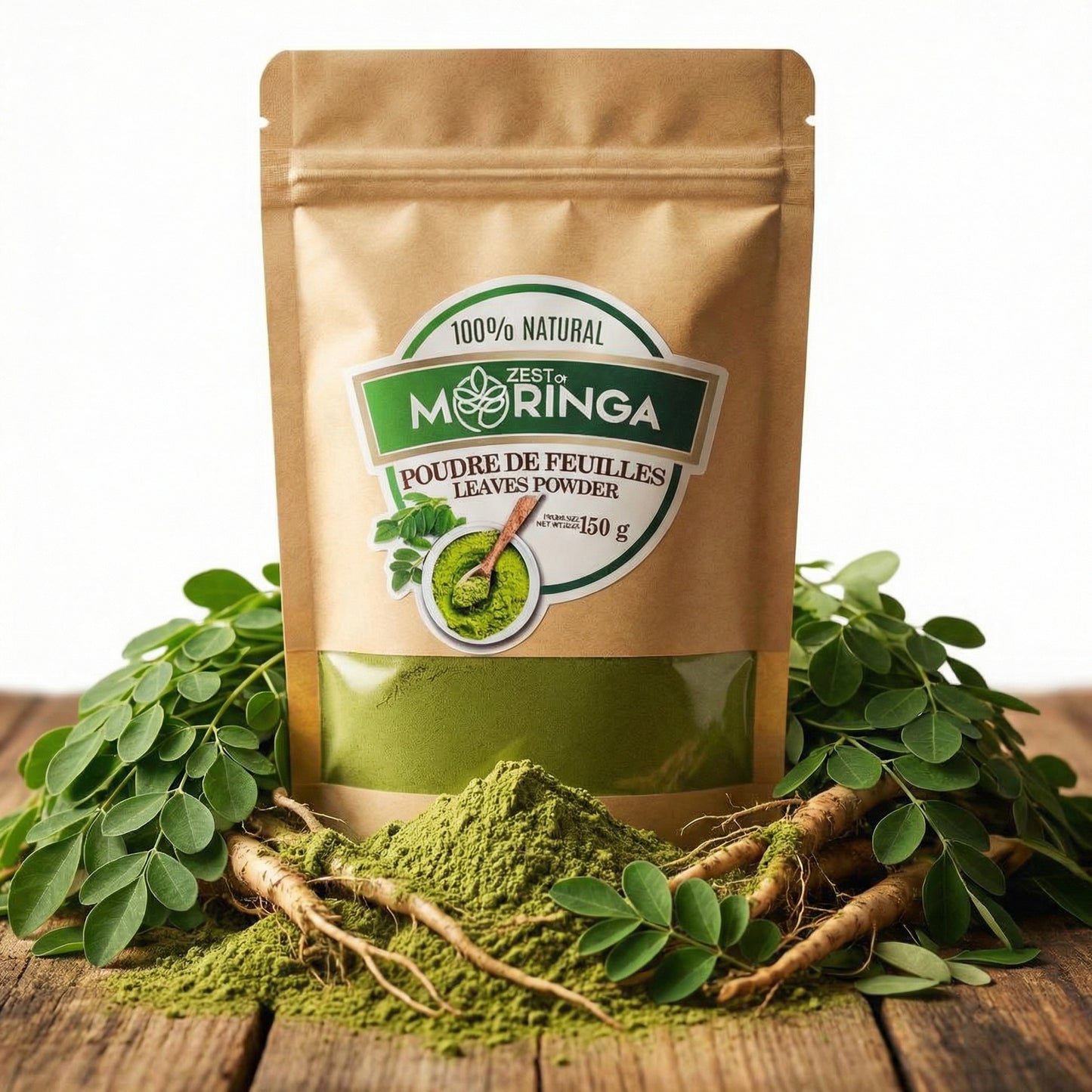 Organic Moringa Leaf Powder (150g) - Immune Boosting Superfood