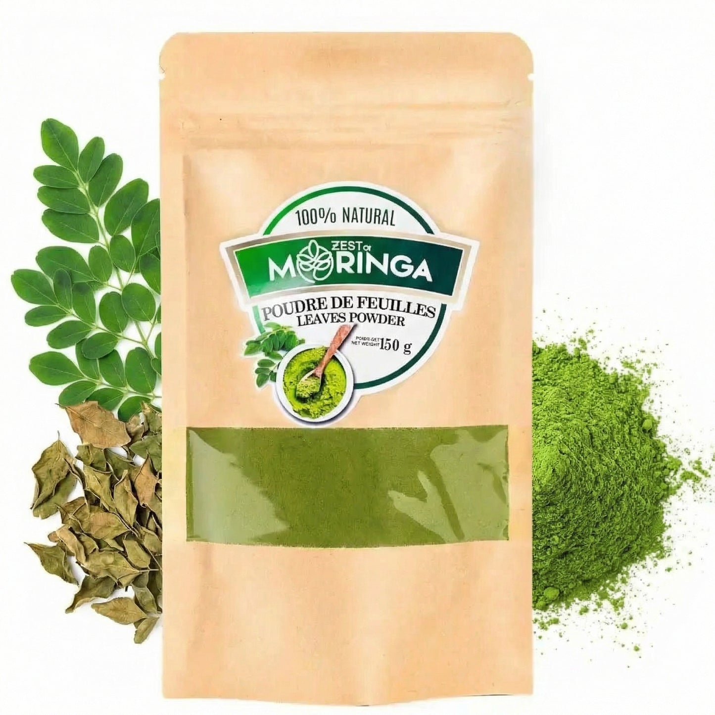 Organic Moringa Leaf Powder (150g) - Immune Boosting Superfood