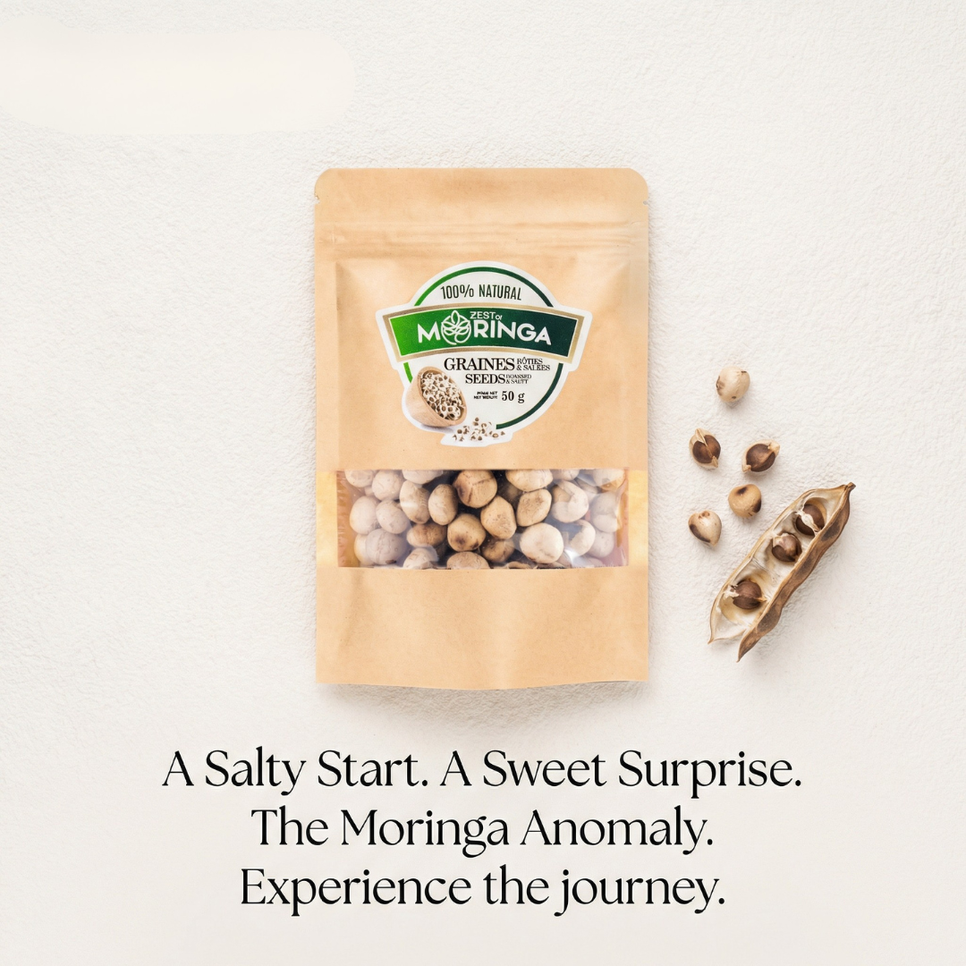 Roasted & Salted Moringa Seeds (50g) - Healthy Superfood Snack