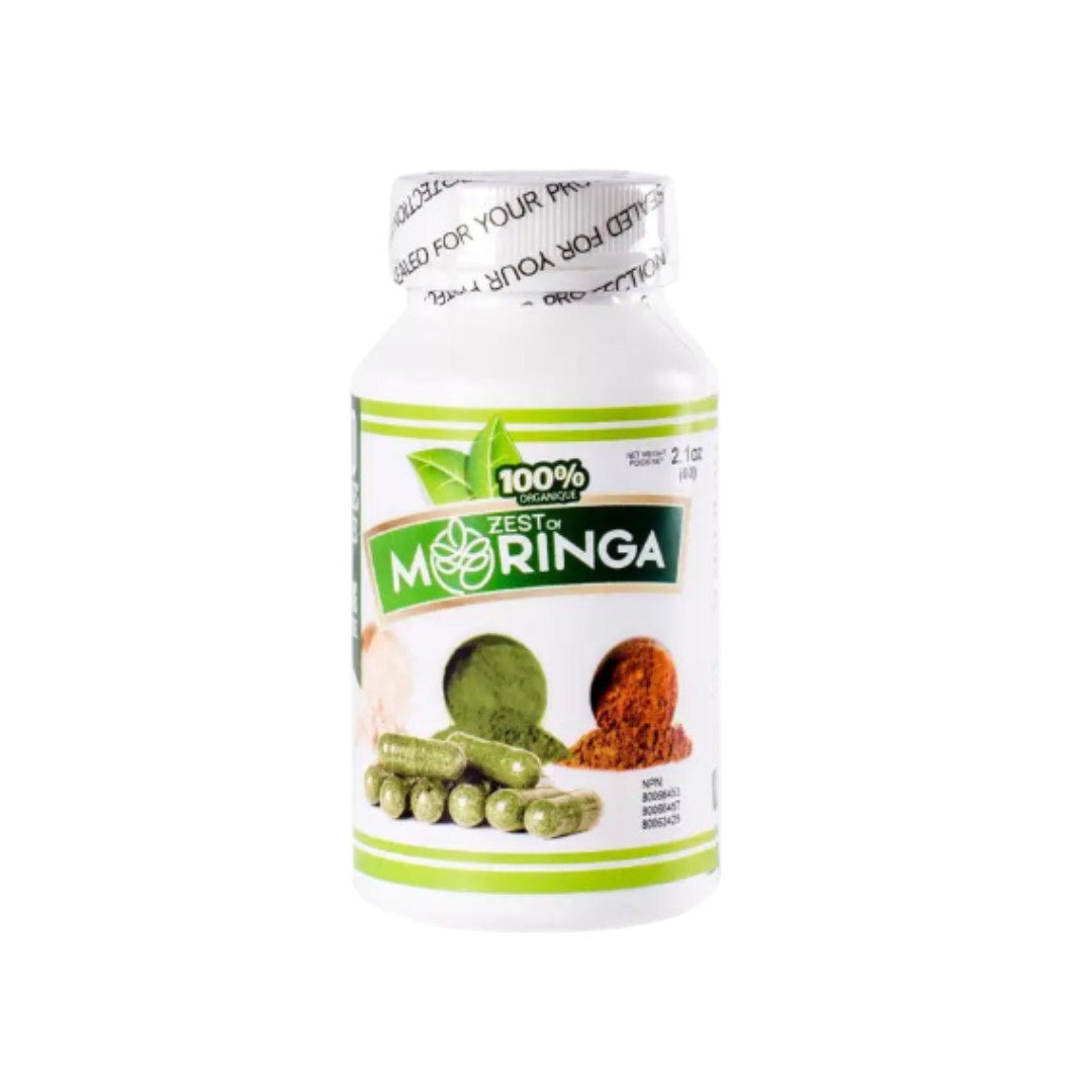 Organic moringa oleifera capsules plant-based supplement Canada