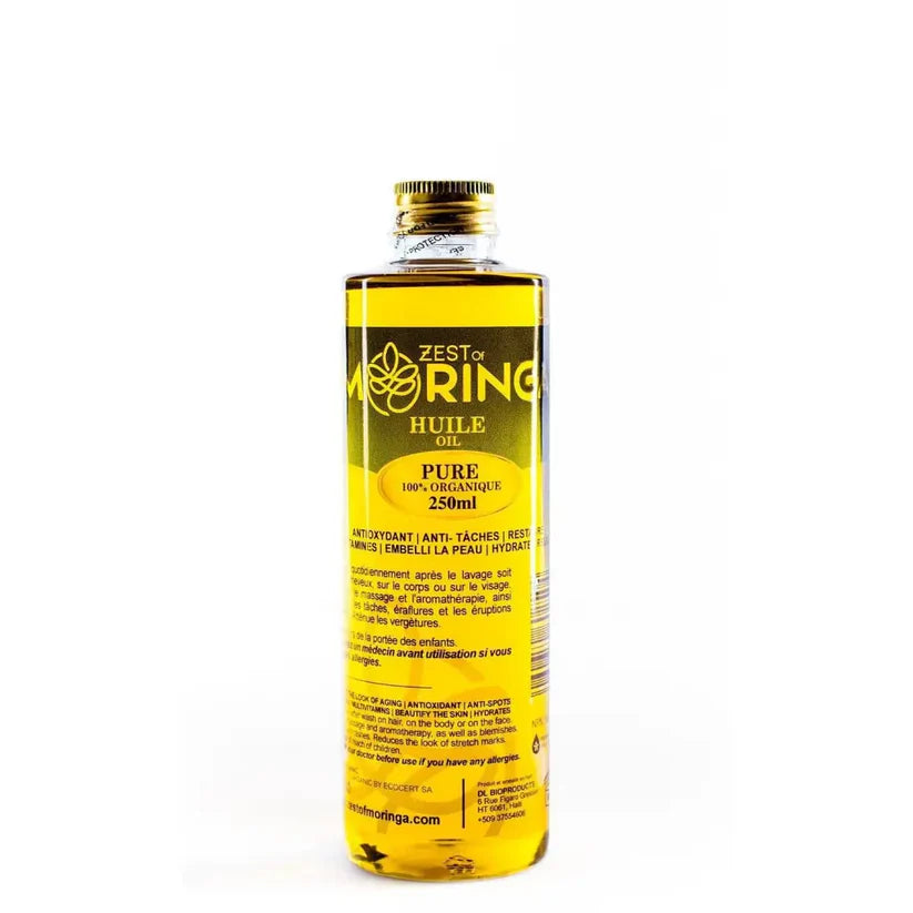 Moringa golden face oil 250ml variant — cold-pressed botanical skincare