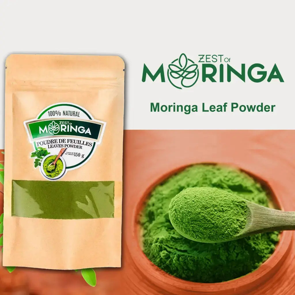 100% Natural Moringa Leaf Powder - Superfood Powder for Strengthen Immune System-150g - Zest Of Moringa