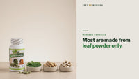Leaf, root and seed: Zest of Moringa capsules use 3 parts of the Moringa oleifera tree