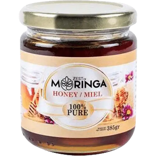 Pure Raw Honey, Natural Royal Jelly, Unfiltered Honey from Moringa Flower Nectar - Zest Of Moringa